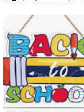 Kids 'Back to School' Decorative Sign - Multicolor